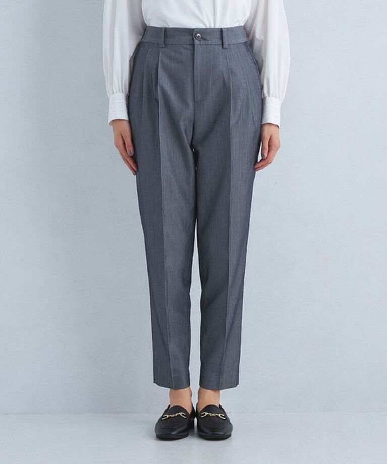 UNITED ARROWS green label relaxing「［size SHORT/TALLあり］キチントボトムス タック スリム パンツ」|スラックス|