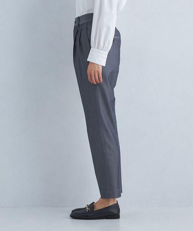 UNITED ARROWS green label relaxing「［size SHORT/TALLあり］キチントボトムス タック スリム パンツ」|スラックス|
