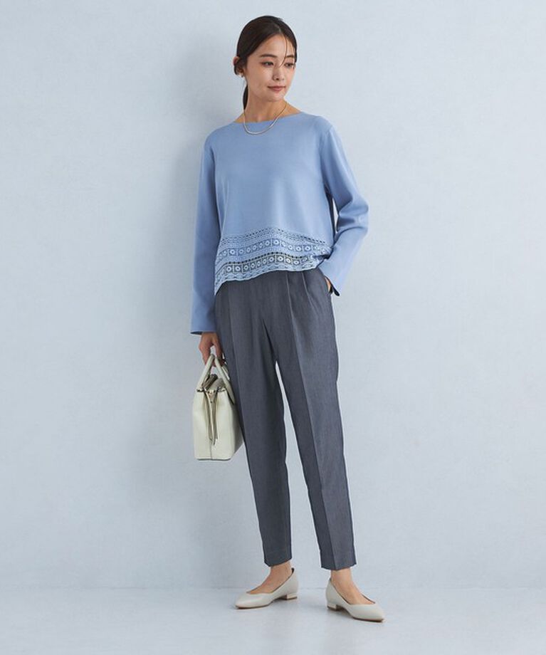 UNITED ARROWS green label relaxing「［size SHORT/TALLあり］キチントボトムス タック スリム パンツ」|スラックス|