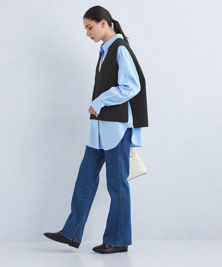 UNITED ARROWS green label relaxing「DEEP ディープ Vネック ニット Aライン ベスト -ウォッシャブル-」|ベスト・ジレ|