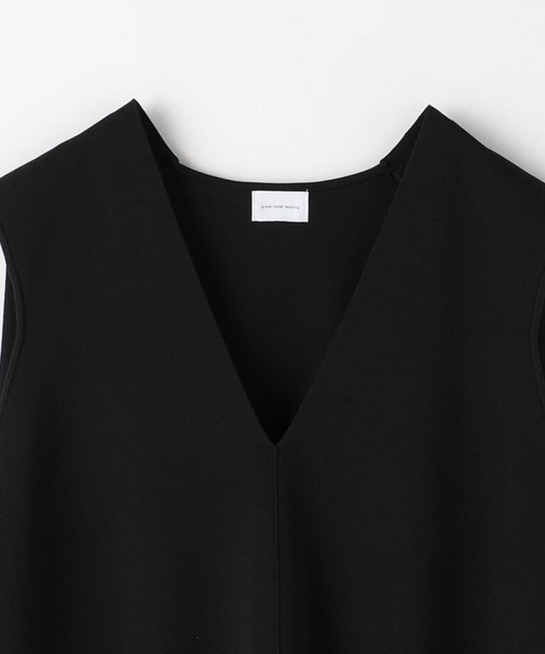 UNITED ARROWS green label relaxing「DEEP ディープ Vネック ニット Aライン ベスト -ウォッシャブル-」|ベスト・ジレ|