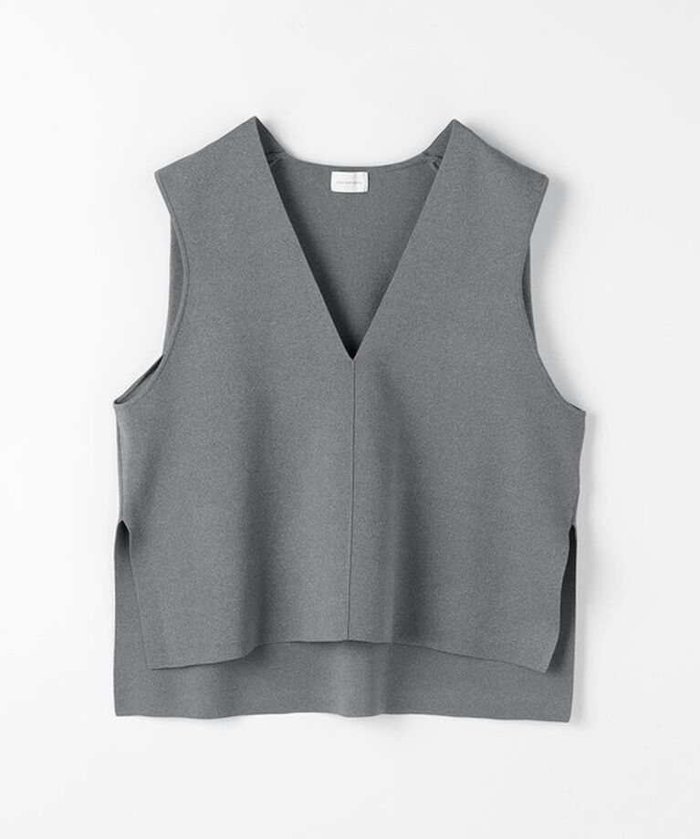 UNITED ARROWS green label relaxing「DEEP ディープ Vネック ニット Aライン ベスト -ウォッシャブル-」|ベスト・ジレ|
