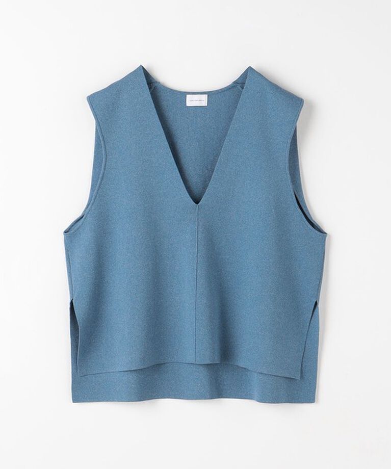UNITED ARROWS green label relaxing「DEEP ディープ Vネック ニット Aライン ベスト -ウォッシャブル-」|ベスト・ジレ|