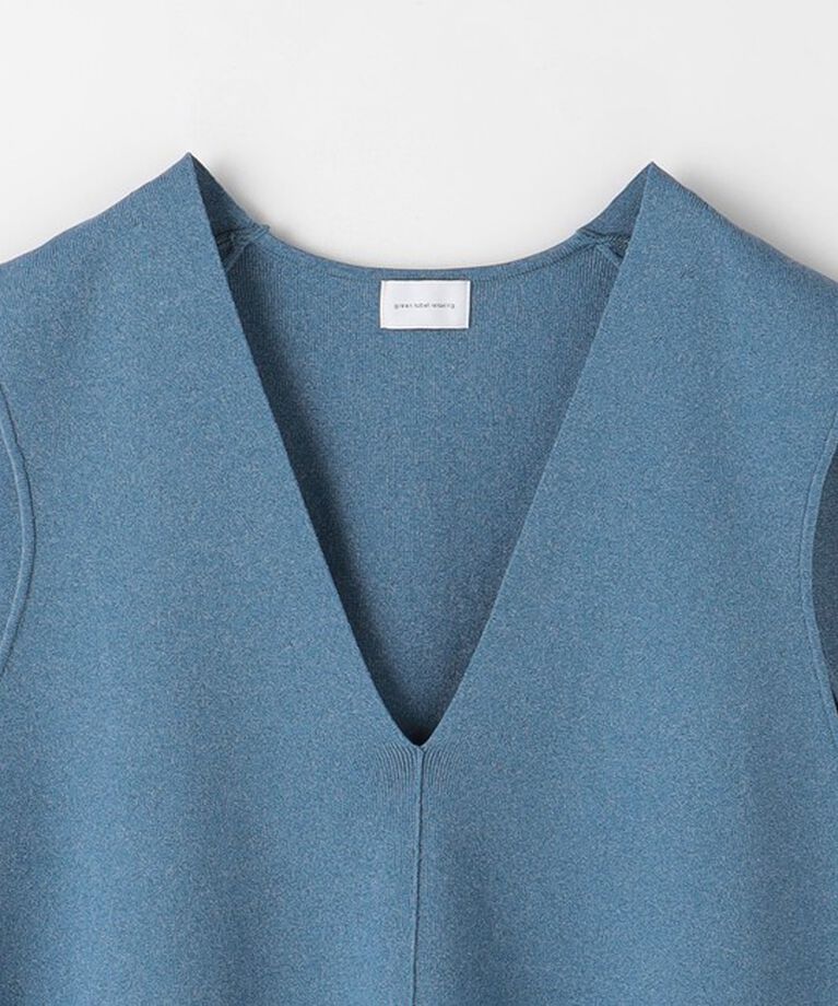 UNITED ARROWS green label relaxing「DEEP ディープ Vネック ニット Aライン ベスト -ウォッシャブル-」|ベスト・ジレ|