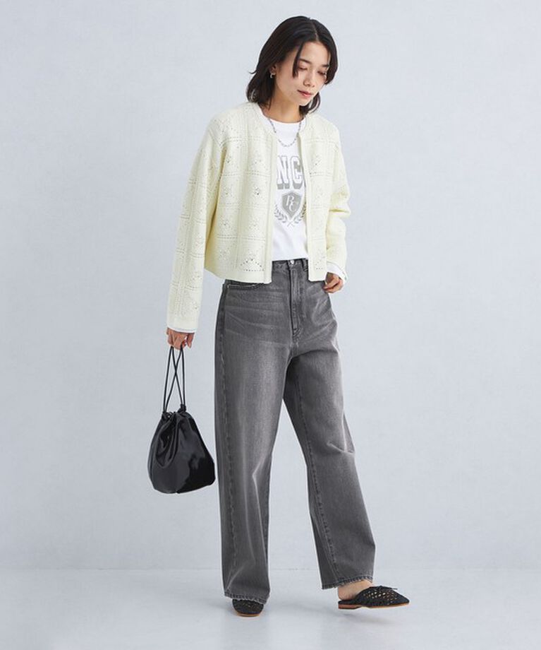 UNITED ARROWS green label relaxing「［size SHORT/TALLあり］ワイド デニム パンツ」|デニム|