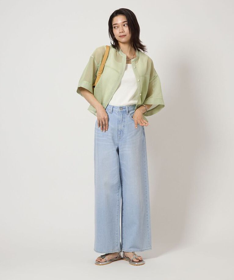 UNITED ARROWS green label relaxing「［size SHORT/TALLあり］ワイド デニム パンツ」|デニム|