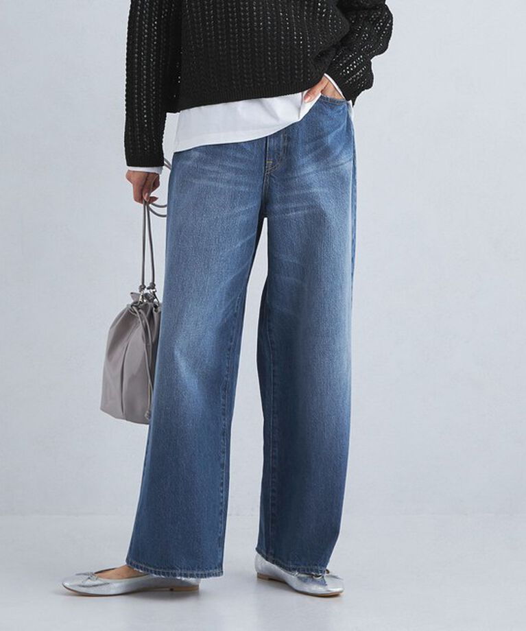 UNITED ARROWS green label relaxing「［size SHORT/TALLあり］ワイド デニム パンツ」|デニム|