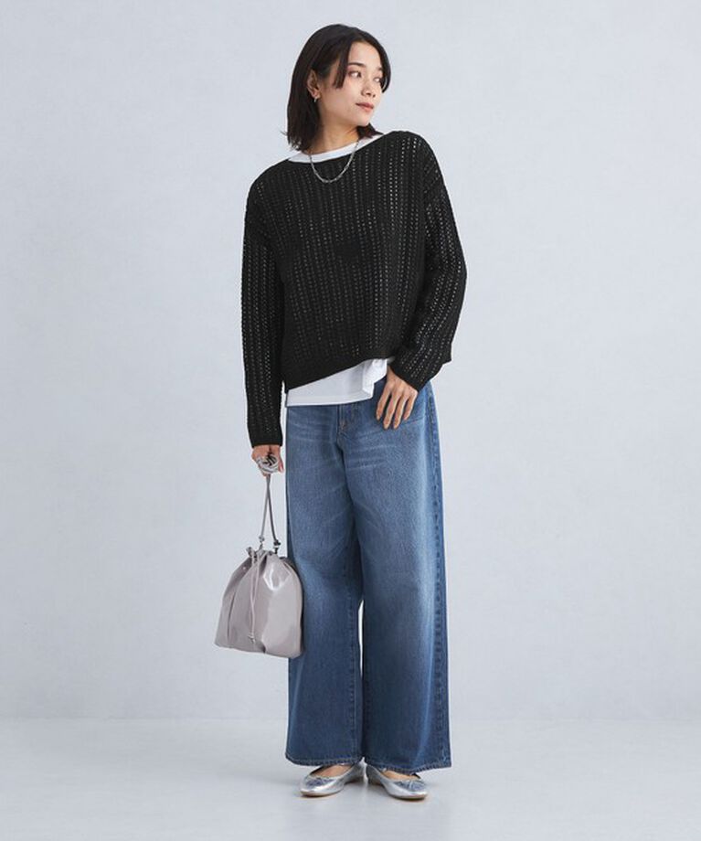UNITED ARROWS green label relaxing「［size SHORT/TALLあり］ワイド デニム パンツ」|デニム|