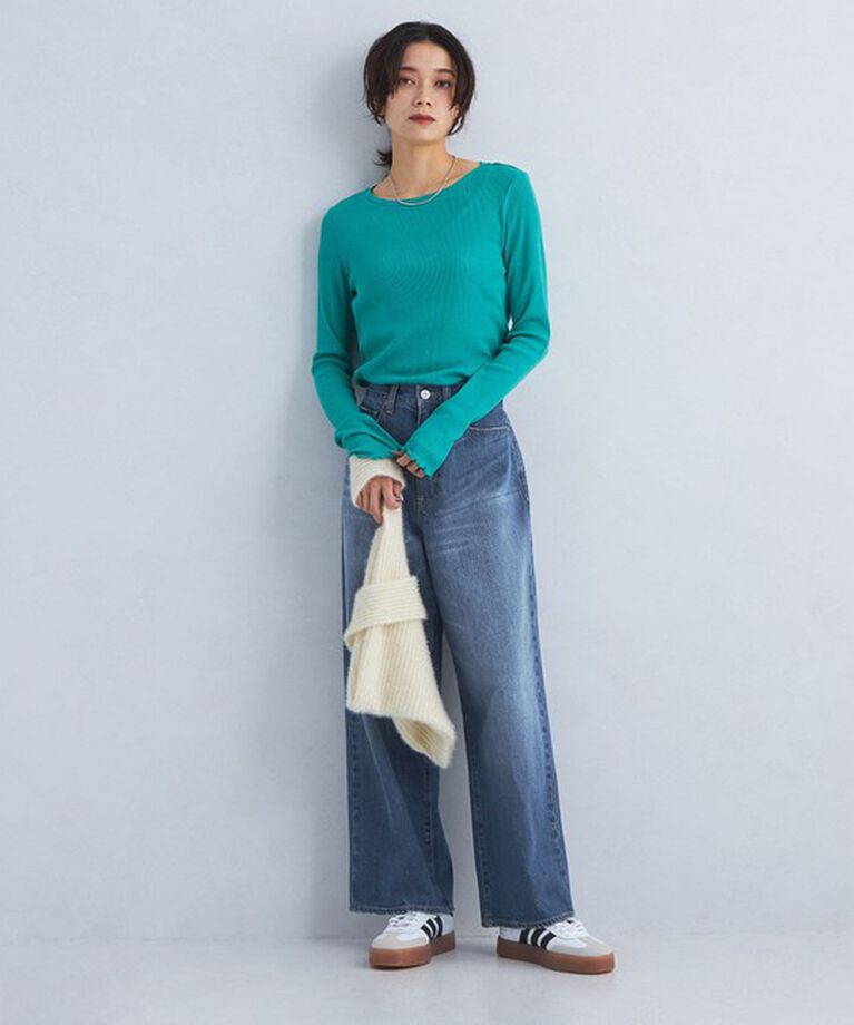 UNITED ARROWS green label relaxing「［size SHORT/TALLあり］ワイド デニム パンツ」|デニム|