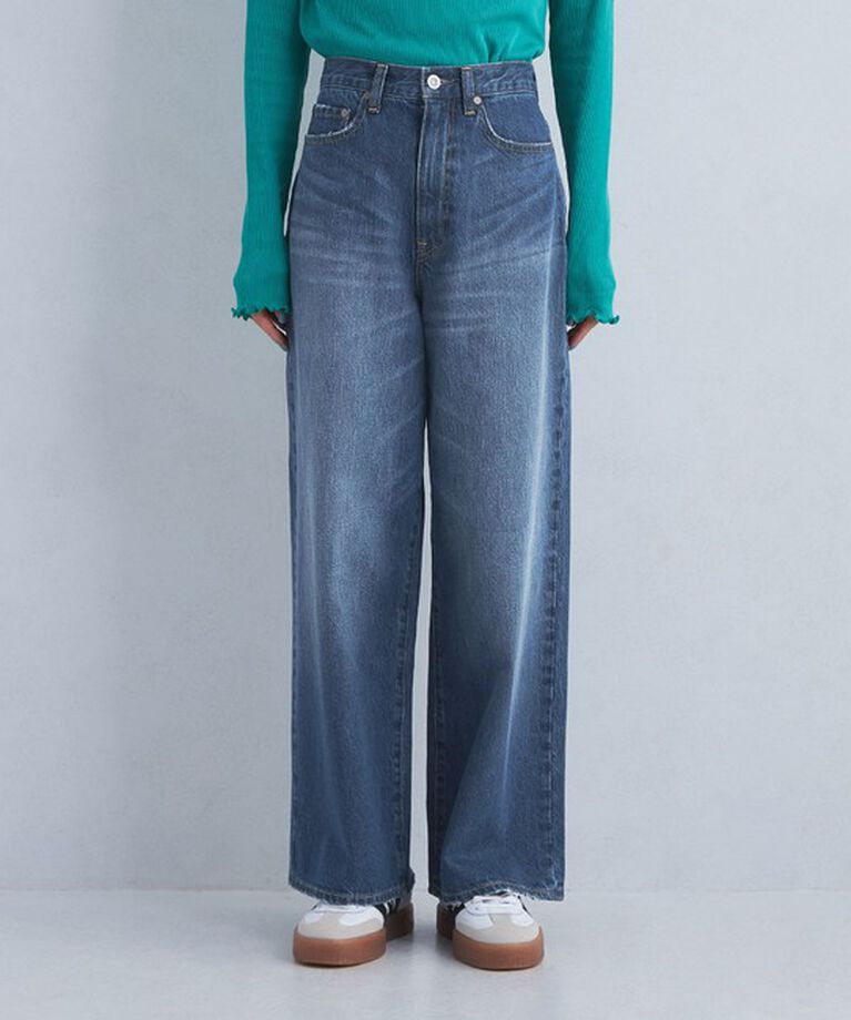 UNITED ARROWS green label relaxing「［size SHORT/TALLあり］ワイド デニム パンツ」|デニム|