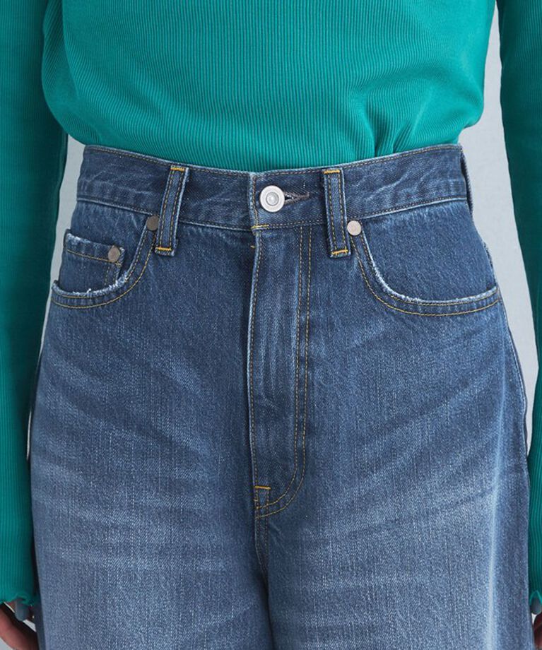 UNITED ARROWS green label relaxing「［size SHORT/TALLあり］ワイド デニム パンツ」|デニム|
