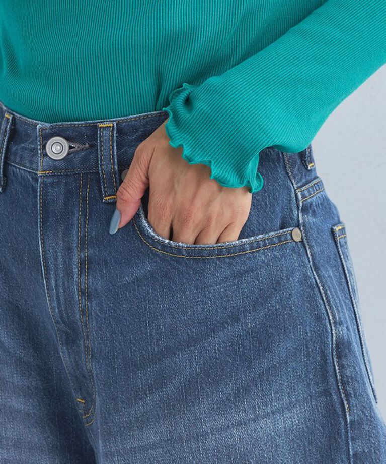 UNITED ARROWS green label relaxing「［size SHORT/TALLあり］ワイド デニム パンツ」|デニム|