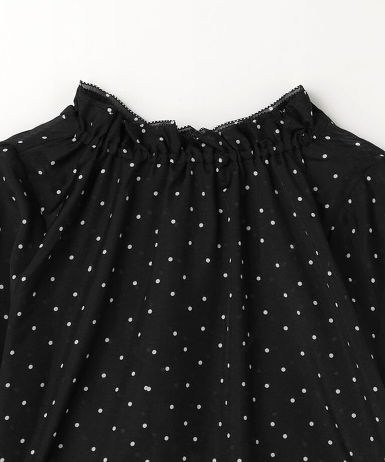 UNITED ARROWS green label relaxing「シアー ネック フリル 2WAY ブラウス」|シャツ・ブラウス|