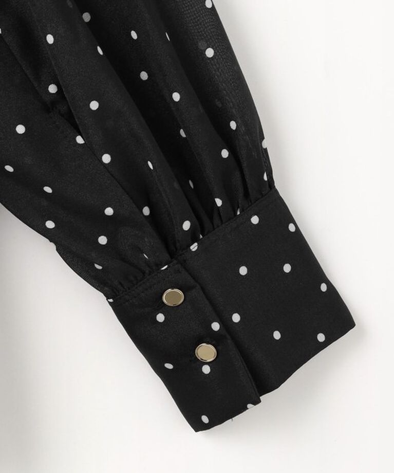 UNITED ARROWS green label relaxing「シアー ネック フリル 2WAY ブラウス」|シャツ・ブラウス|