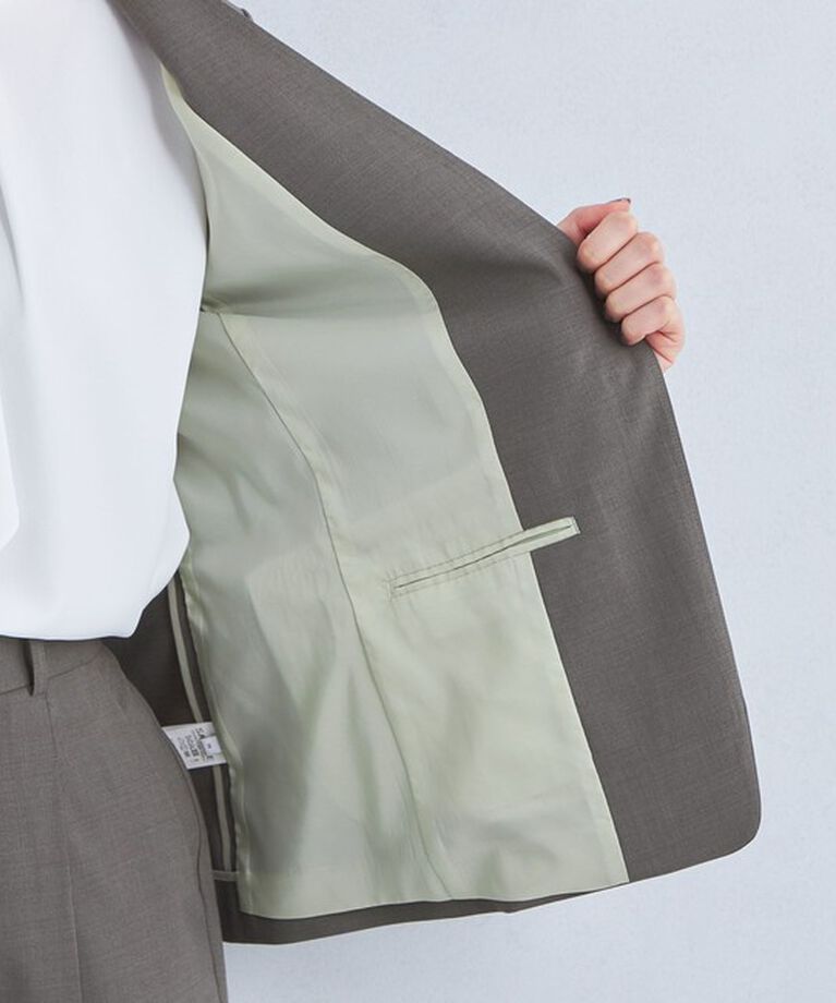 UNITED ARROWS green label relaxing「カチリラ ノーラペル ジャケット -ウォッシャブル・ストレッチ・防シワ-」|ノーカラージャケット|