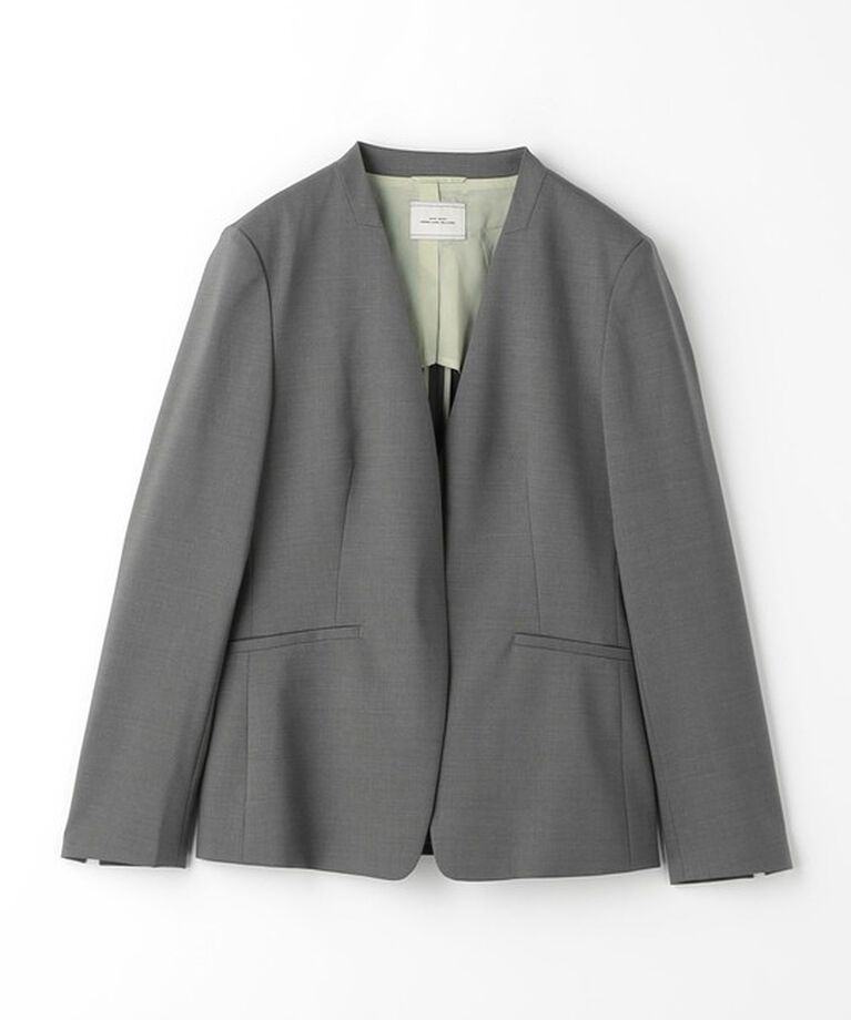 UNITED ARROWS green label relaxing「カチリラ ノーラペル ジャケット -ウォッシャブル・ストレッチ・防シワ-」|ノーカラージャケット|