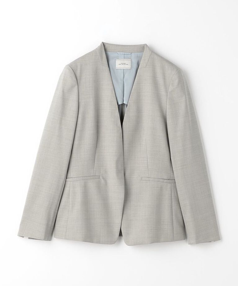 UNITED ARROWS green label relaxing「カチリラ ノーラペル ジャケット -ウォッシャブル・ストレッチ・防シワ-」|ノーカラージャケット|