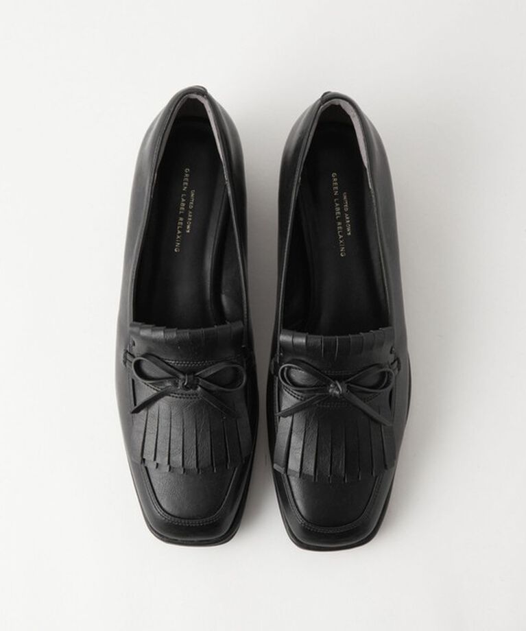 UNITED ARROWS green label relaxing「キルトリボン スリッポン シューズ / ローファー（3cmヒール）-撥水-」|その他|