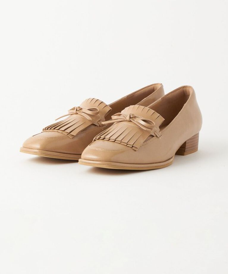 UNITED ARROWS green label relaxing「キルトリボン スリッポン シューズ / ローファー（3cmヒール）-撥水-」|その他|
