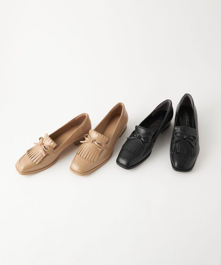 UNITED ARROWS green label relaxing「キルトリボン スリッポン シューズ / ローファー（3cmヒール）-撥水-」|その他|