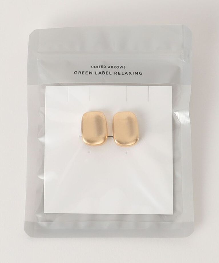UNITED ARROWS green label relaxing「スクエアプレート イヤリング」|イヤリング|