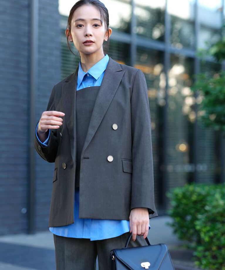 UNITED ARROWS green label relaxing「［size SHORTあり］Greed グリード シャンブレー ダブル ジャケット」|テーラードジャケット|その他1