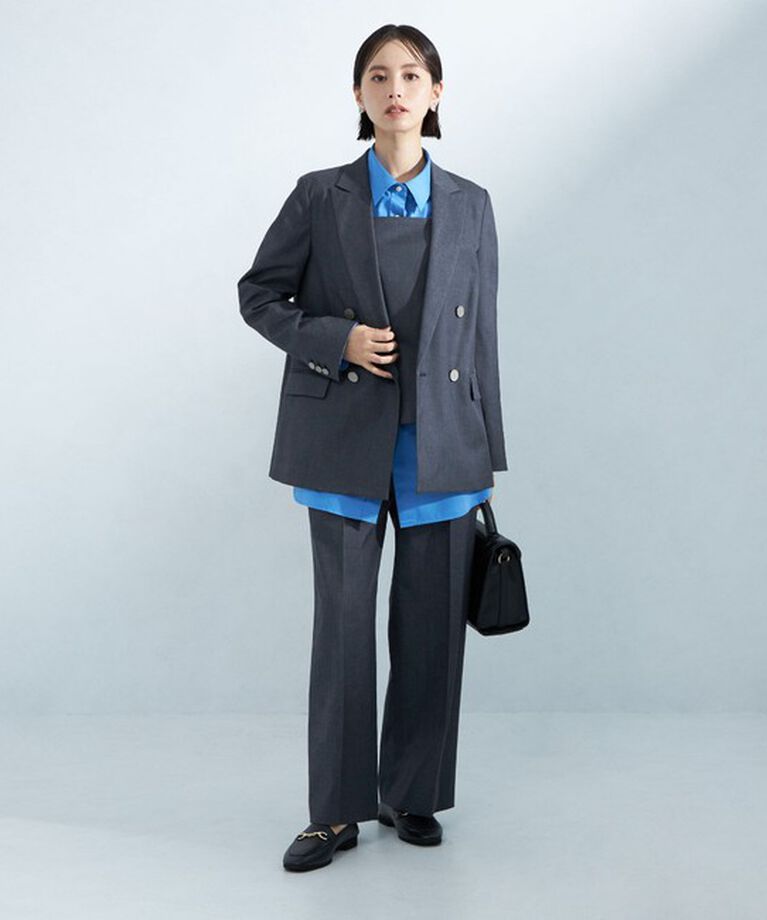 UNITED ARROWS green label relaxing「［size SHORTあり］Greed グリード シャンブレー ダブル ジャケット」|テーラードジャケット|