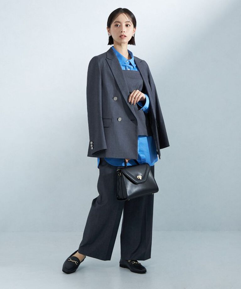 UNITED ARROWS green label relaxing「［size SHORTあり］Greed グリード シャンブレー ダブル ジャケット」|テーラードジャケット|