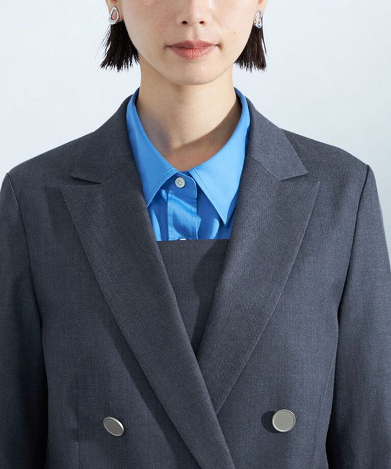 UNITED ARROWS green label relaxing「［size SHORTあり］Greed グリード シャンブレー ダブル ジャケット」|テーラードジャケット|