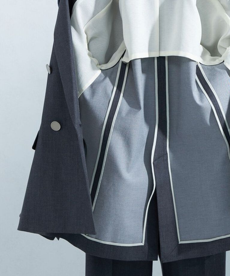 UNITED ARROWS green label relaxing「［size SHORTあり］Greed グリード シャンブレー ダブル ジャケット」|テーラードジャケット|