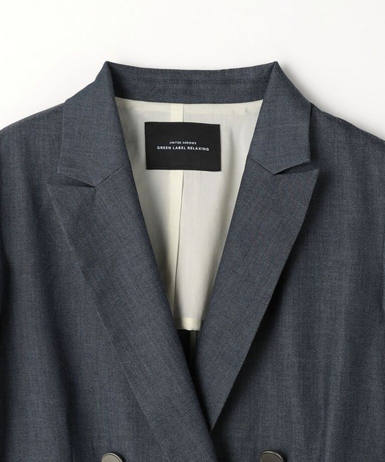 UNITED ARROWS green label relaxing「［size SHORTあり］Greed グリード シャンブレー ダブル ジャケット」|テーラードジャケット|