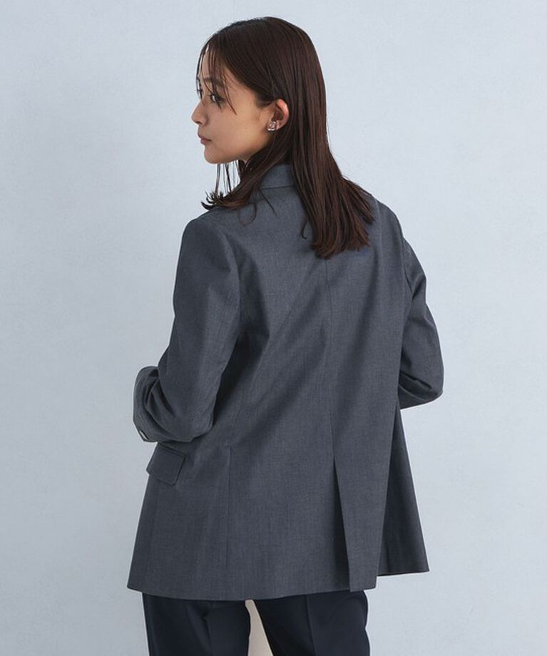 UNITED ARROWS green label relaxing「［size SHORTあり］Greed グリード シャンブレー ダブル ジャケット」|テーラードジャケット|