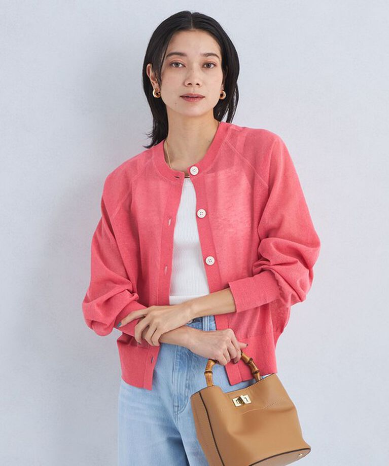 UNITED ARROWS green label relaxing「【結論シリーズ】忍ばせカーデ 2WAY -ウォッシャブル-」|カーディガン|
