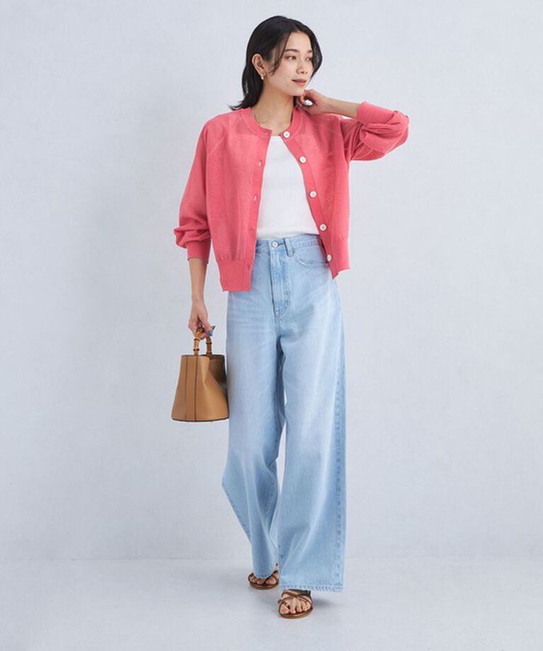 UNITED ARROWS green label relaxing「【結論シリーズ】忍ばせカーデ 2WAY -ウォッシャブル-」|カーディガン|