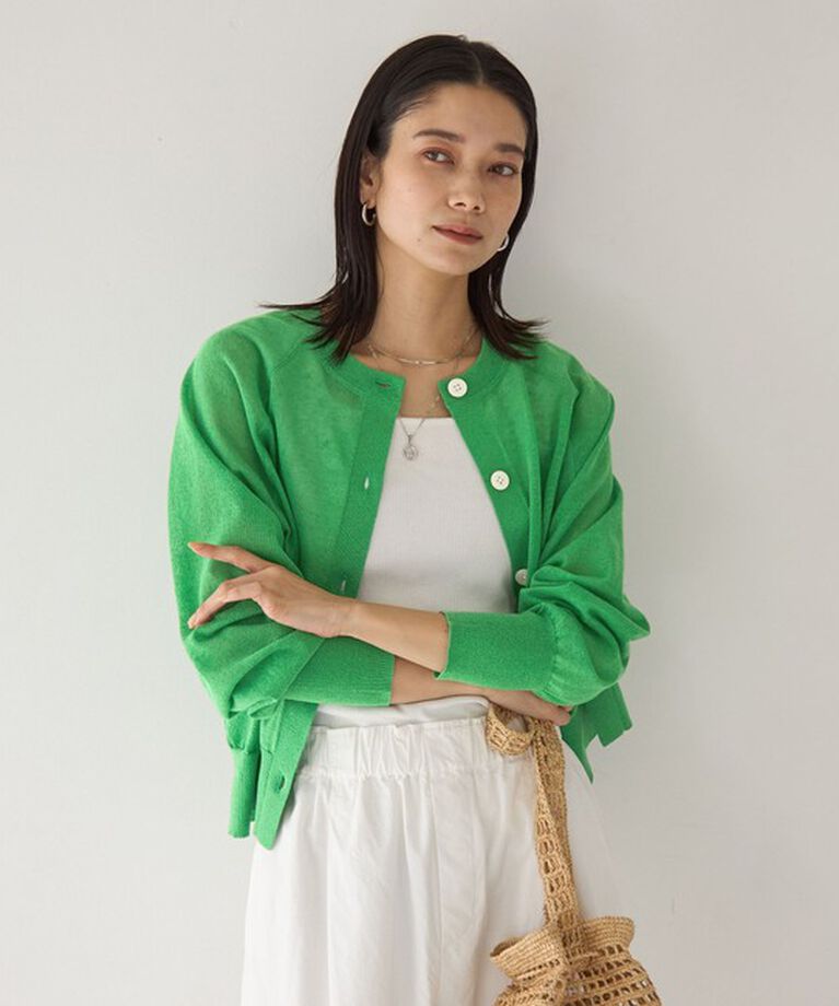 UNITED ARROWS green label relaxing「【結論シリーズ】忍ばせカーデ 2WAY -ウォッシャブル-」|カーディガン|
