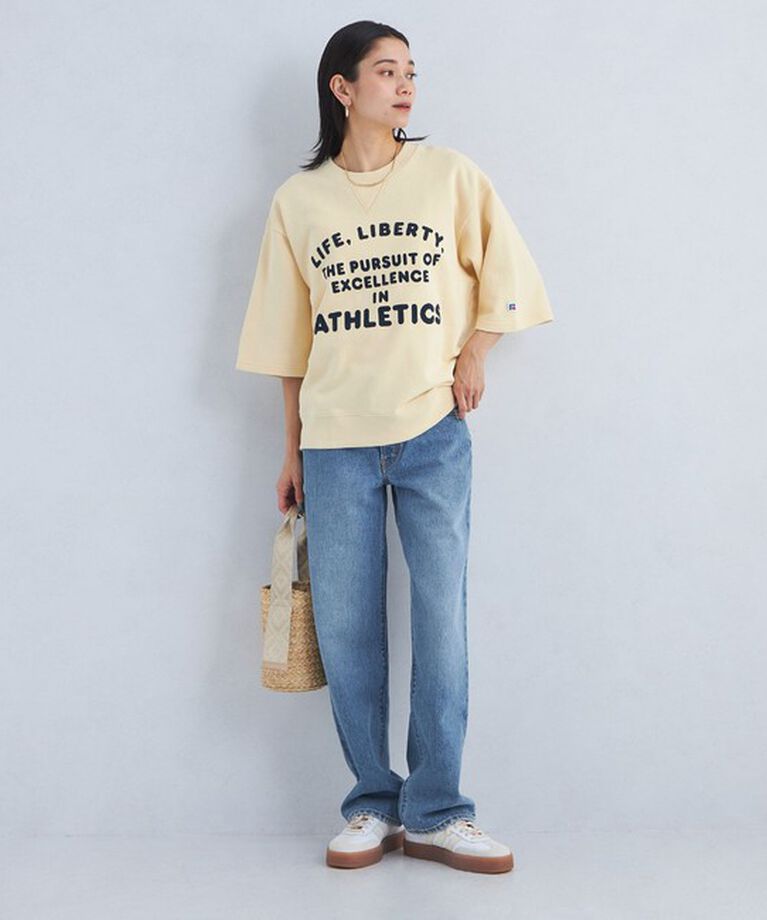 UNITED ARROWS green label relaxing「【別注】＜RUSSELL ATHLETIC＞ハーフスリーブ スウェット プルオーバー」|スウェット・ジャージ|
