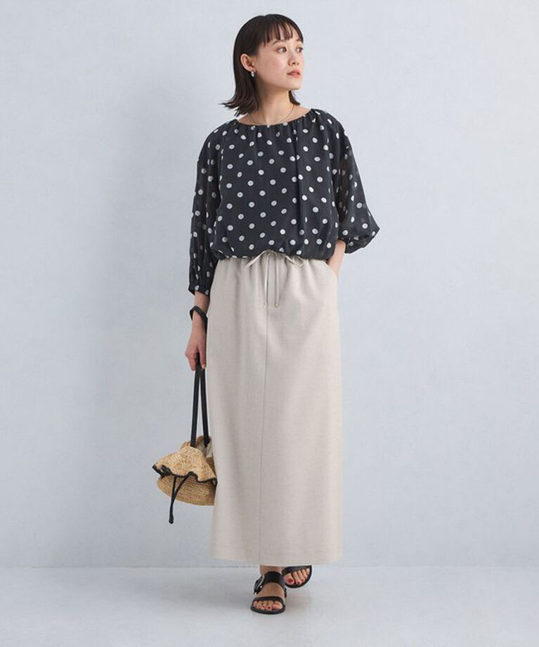 UNITED ARROWS green label relaxing「［size SHORTあり］スラブオックス ナロー フレア スカート」|フレア|