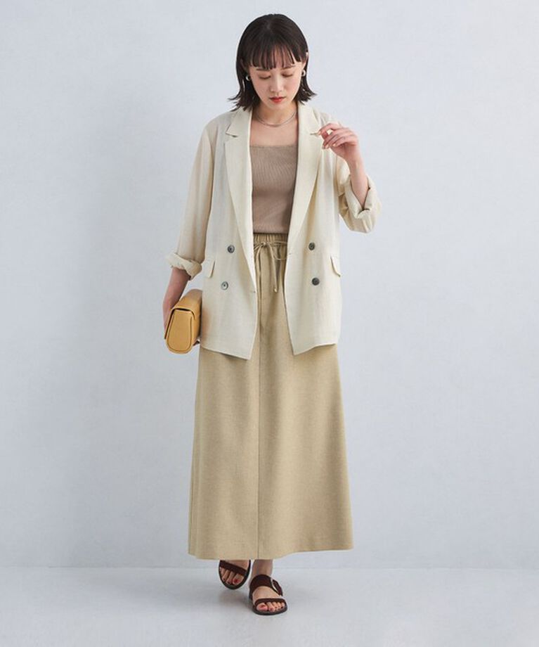 UNITED ARROWS green label relaxing「［size SHORTあり］スラブオックス ナロー フレア スカート」|フレア|