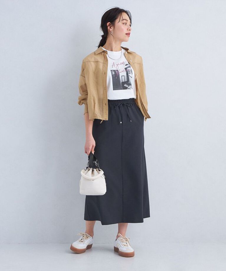 UNITED ARROWS green label relaxing「［size SHORTあり］スラブオックス ナロー フレア スカート」|フレア|