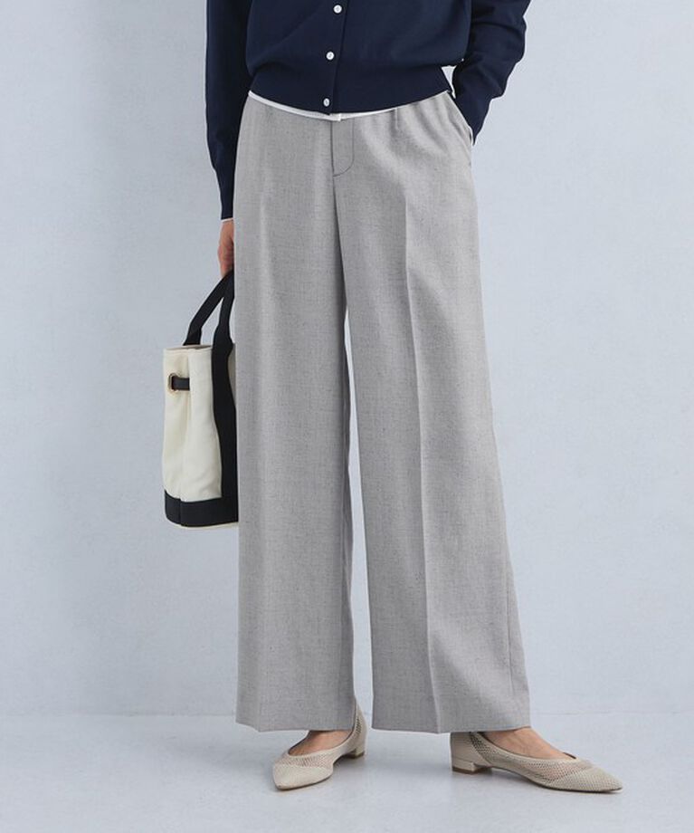 UNITED ARROWS green label relaxing「［size SHORTあり］リネンライク パンツ -マシンウォッシャブル・ストレッチ-」|スラックス|