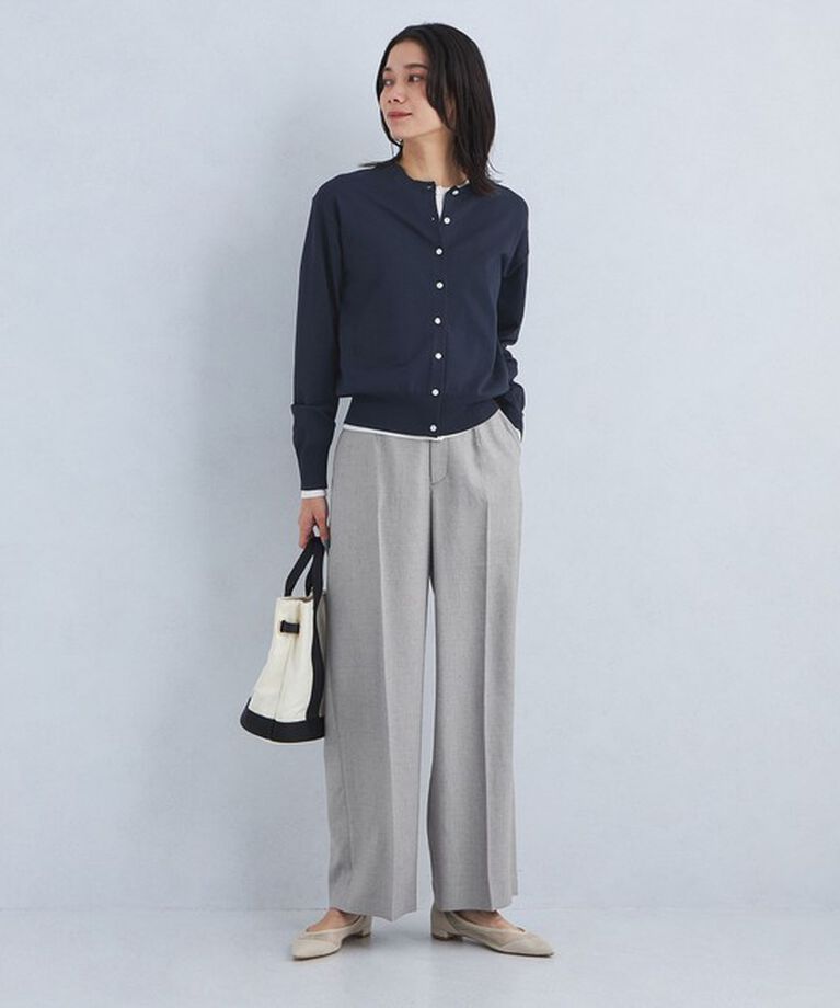 UNITED ARROWS green label relaxing「［size SHORTあり］リネンライク パンツ -マシンウォッシャブル・ストレッチ-」|スラックス|