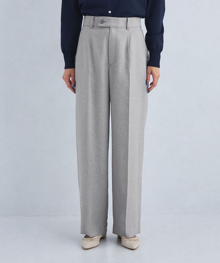 UNITED ARROWS green label relaxing「［size SHORTあり］リネンライク パンツ -マシンウォッシャブル・ストレッチ-」|スラックス|