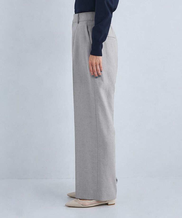 UNITED ARROWS green label relaxing「［size SHORTあり］リネンライク パンツ -マシンウォッシャブル・ストレッチ-」|スラックス|