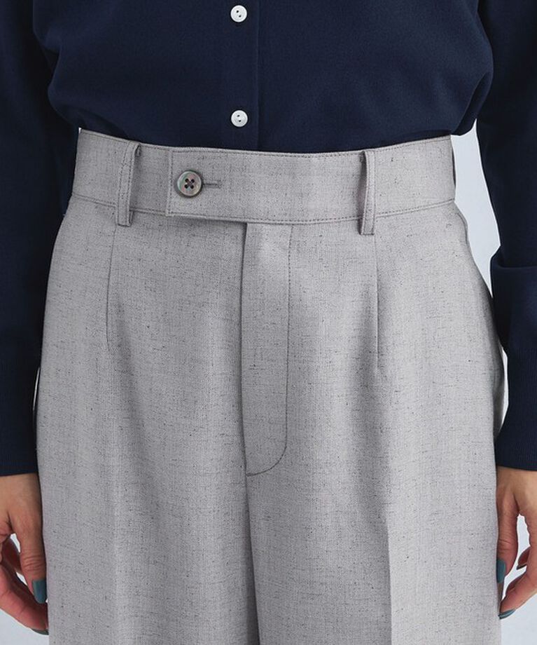 UNITED ARROWS green label relaxing「［size SHORTあり］リネンライク パンツ -マシンウォッシャブル・ストレッチ-」|スラックス|