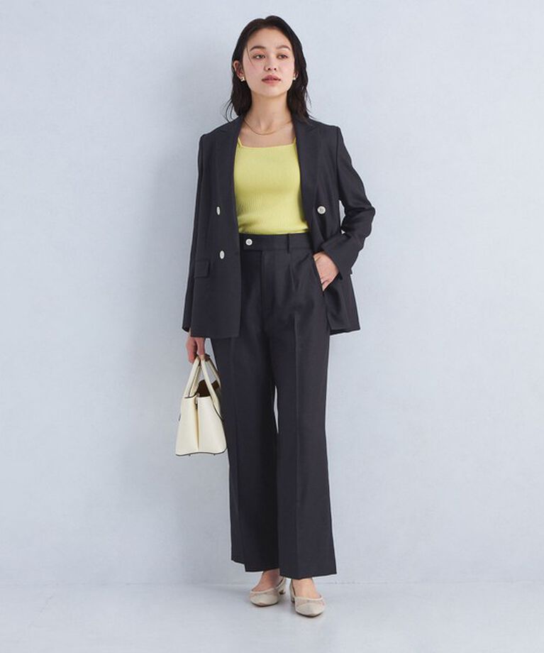 UNITED ARROWS green label relaxing「［size SHORTあり］リネンライク パンツ -マシンウォッシャブル・ストレッチ-」|スラックス|