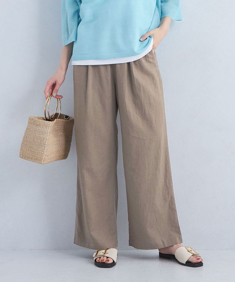 UNITED ARROWS green label relaxing「［size SHORT/TALLあり］BREEZE LINEN ブリーズリネン ワイド パンツ」|その他|MOCA
