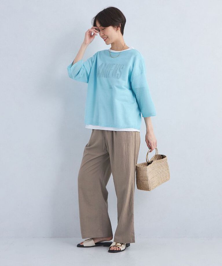 UNITED ARROWS green label relaxing「［size SHORT/TALLあり］BREEZE LINEN ブリーズリネン ワイド パンツ」|その他|