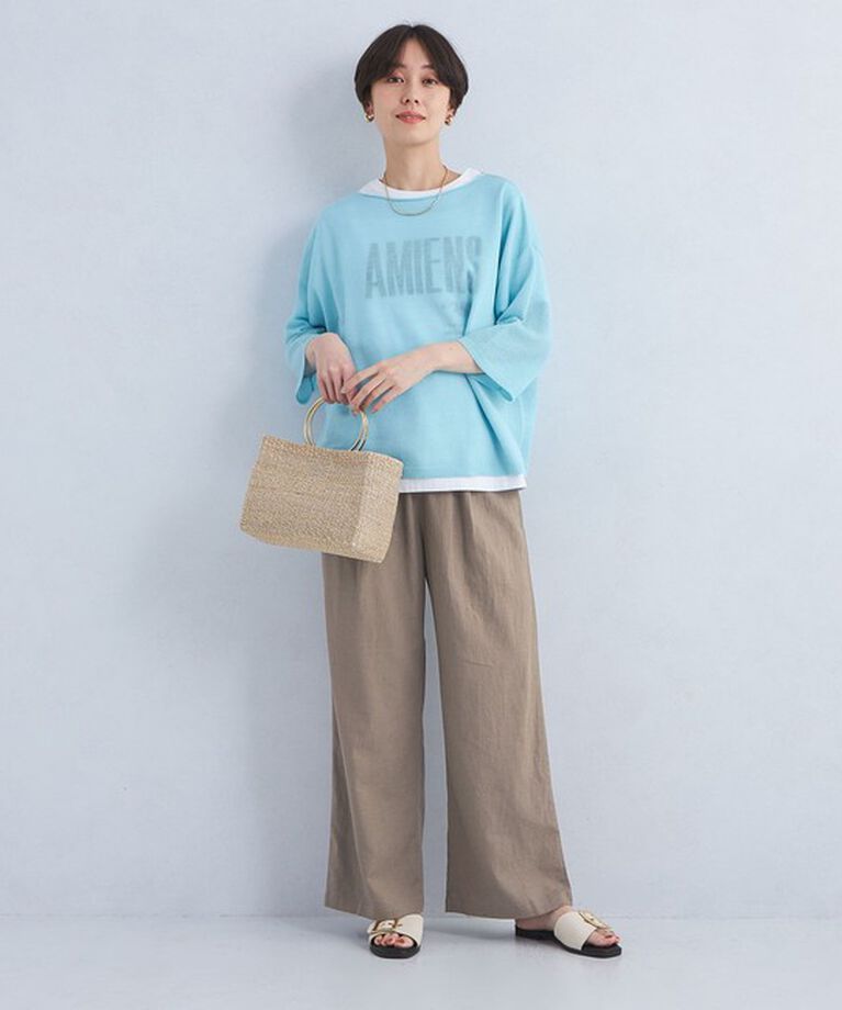 UNITED ARROWS green label relaxing「［size SHORT/TALLあり］BREEZE LINEN ブリーズリネン ワイド パンツ」|その他|