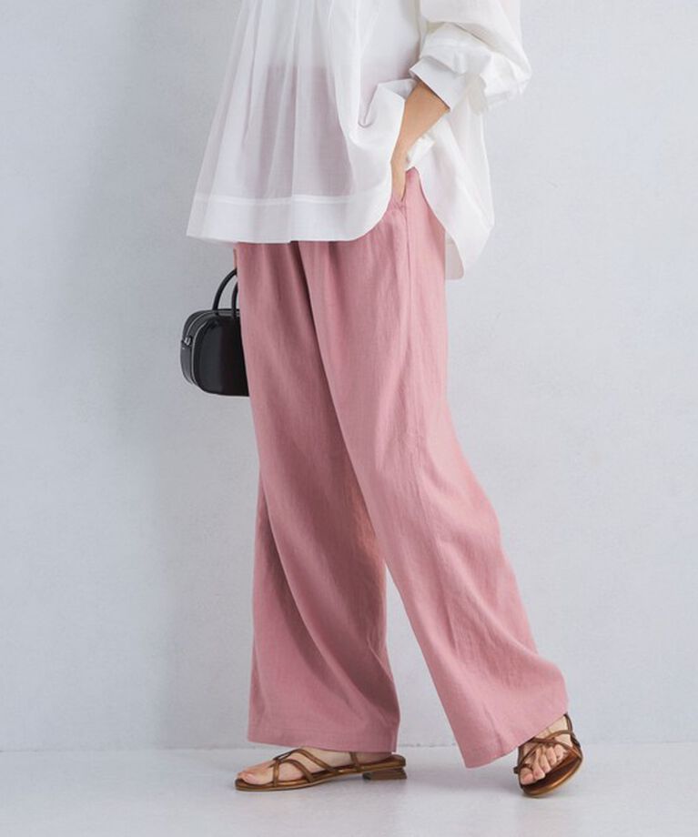 UNITED ARROWS green label relaxing「［size SHORT/TALLあり］BREEZE LINEN ブリーズリネン ワイド パンツ」|その他|