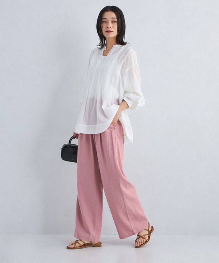UNITED ARROWS green label relaxing「［size SHORT/TALLあり］BREEZE LINEN ブリーズリネン ワイド パンツ」|その他|